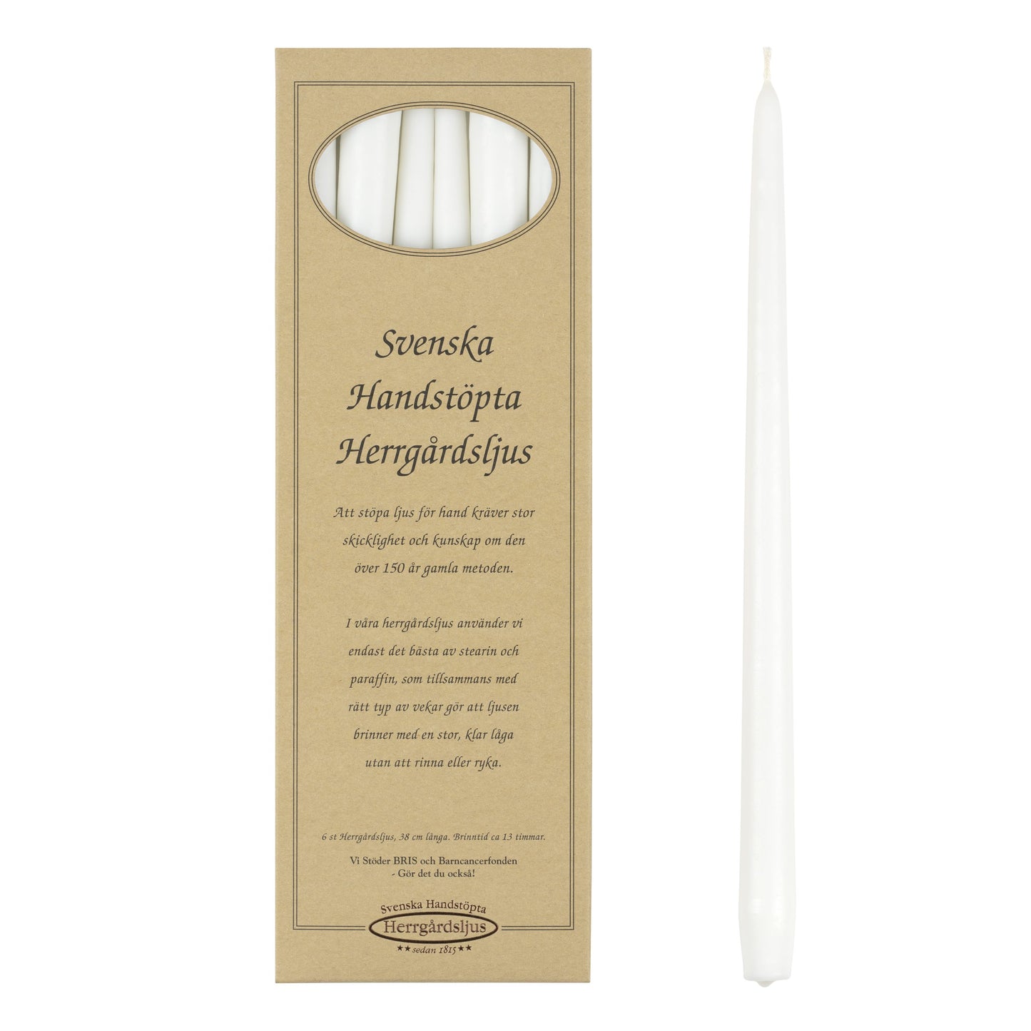 Herrgårdsljus Vit (-30%)