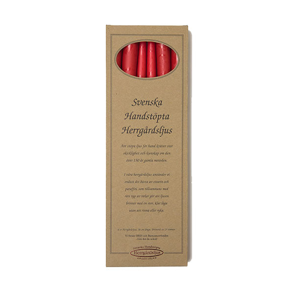 Herrgårdsljus Röd (-30%)